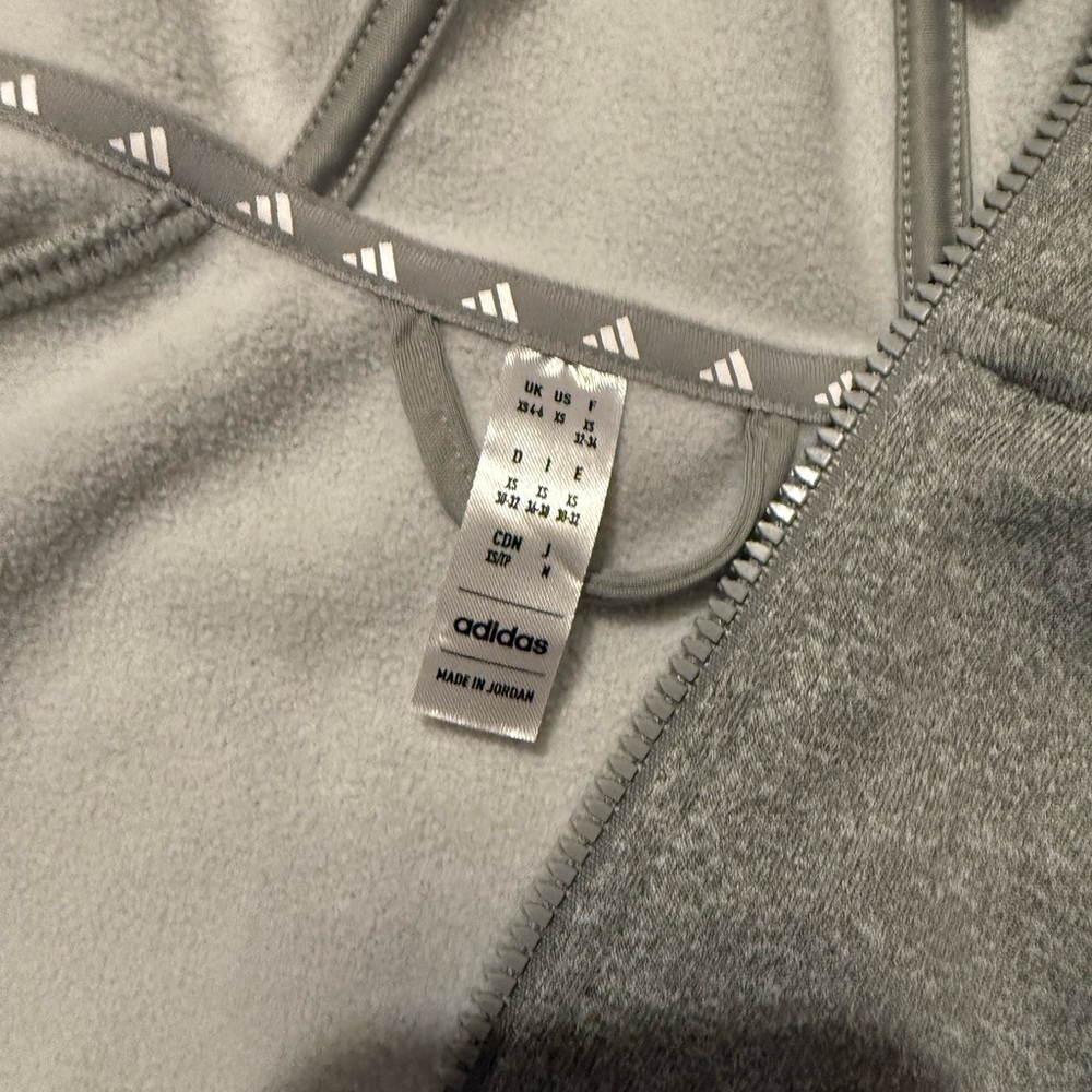 Adidas Gray Zip-Up Jacket